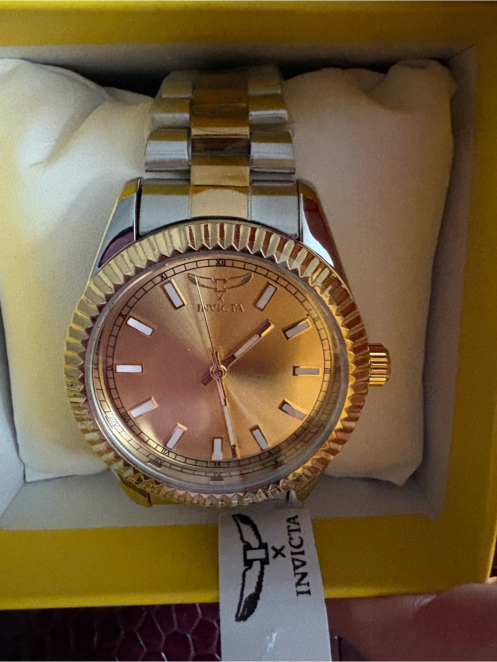 Invicta Two-Tone Gold and Silver Bracelet Watch